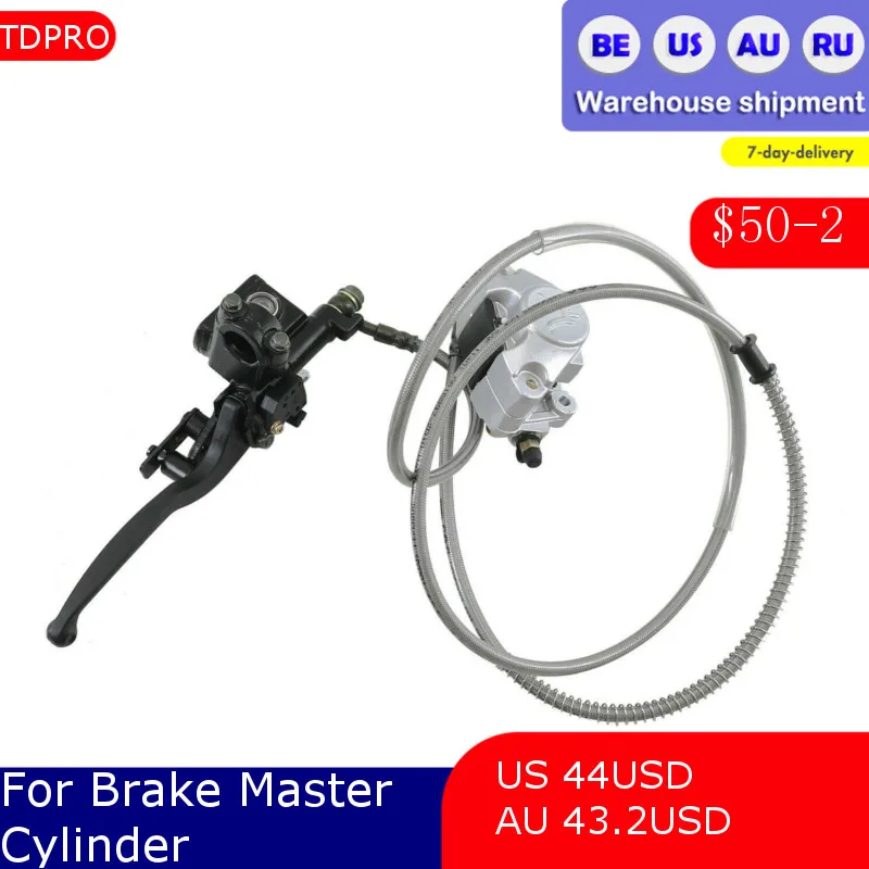 

Hydraulic Brake Caliper Master Cylinder System For GY6 50cc 125cc 150cc Scooter Buggy ATV Quad Go Kart Golf Cart