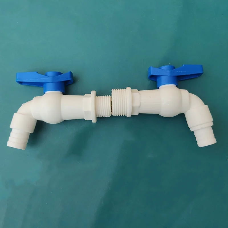 Plastic Male Thread Water Faucet Fish Tank Tap 1pc 1/2 3/4"  Adapter Assembly Drainage Faucet Aquarium Valve Garden Accessories