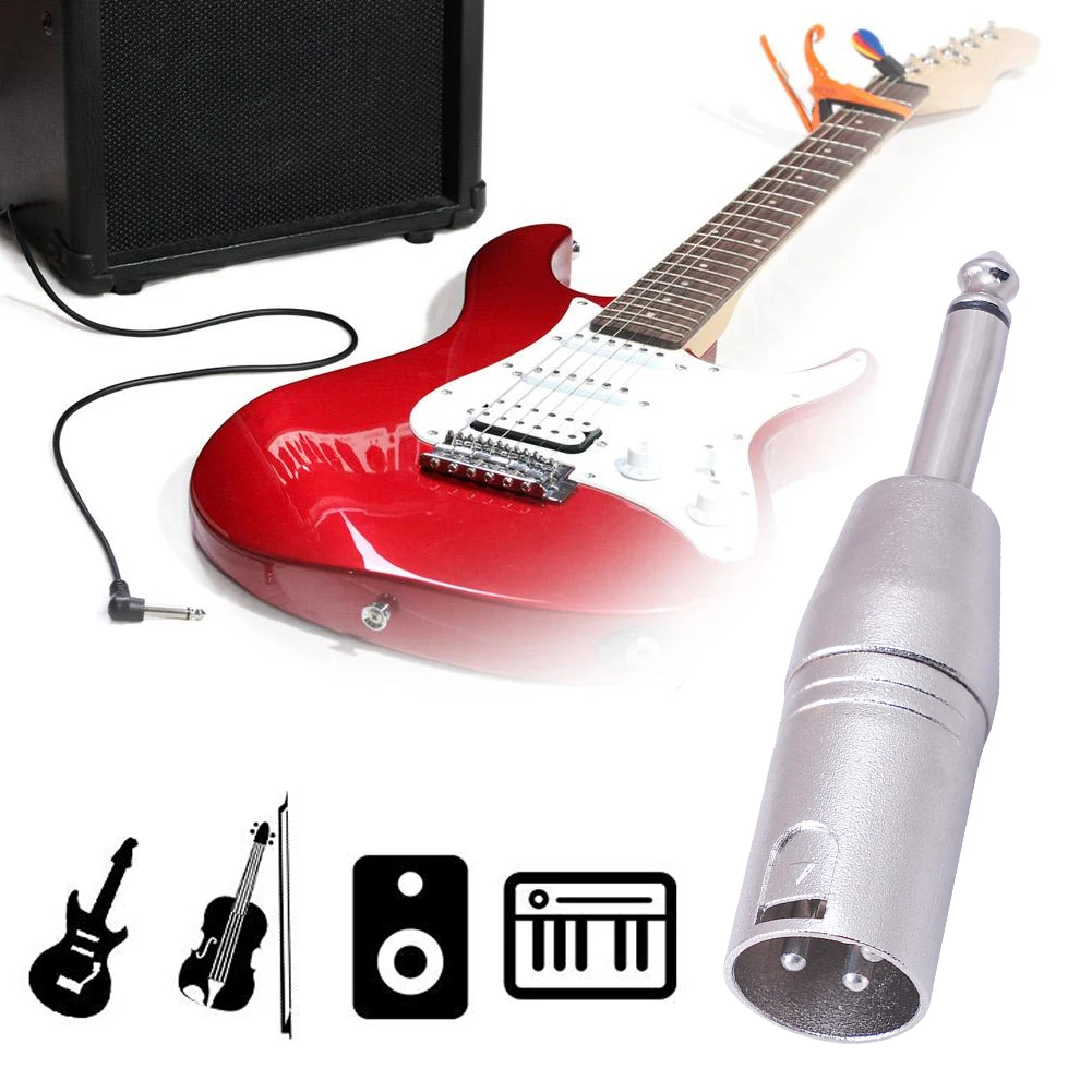 1/2   ÷-3  XLR  ȯ, 1/4 ġ TS-XLR Ŀ, ũ ͼ  Ŀ, 1/4 ġ, 6.35mm