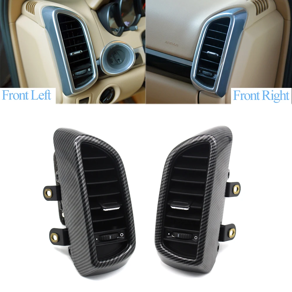 Carbon Vorne Links Rechts Zentrale Hinten Klimaanlage AC Vent Grille Outlet Komplette Montage Für Porsche Cayenne 7P5 2010-2017 – Detail 5