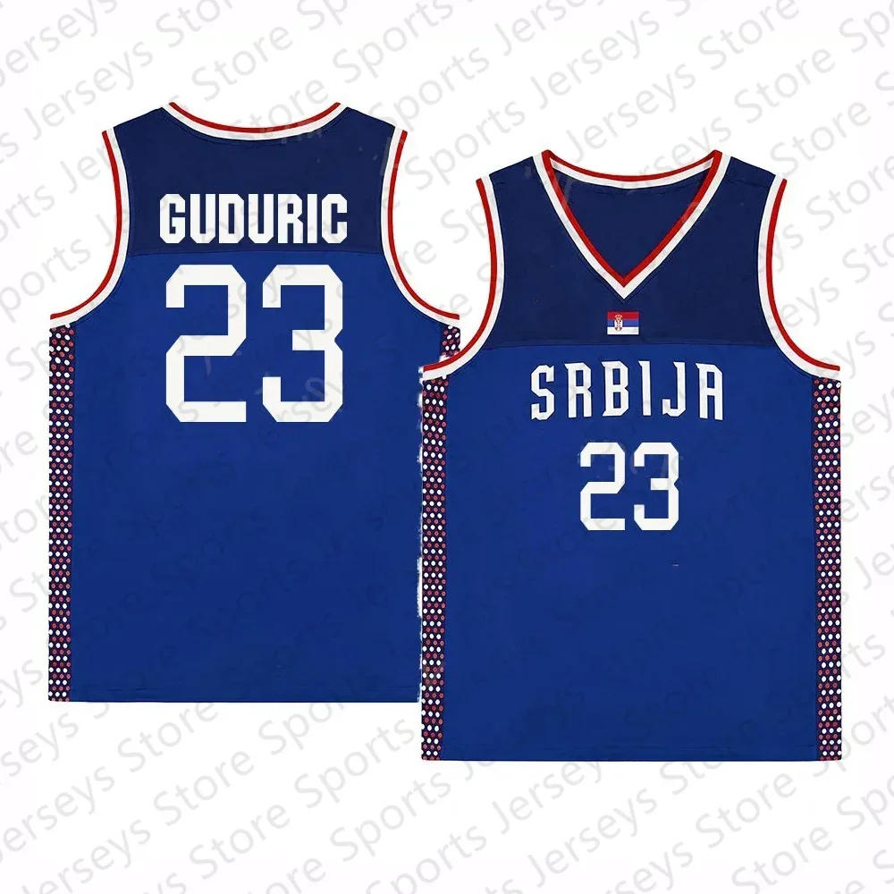 Serbia men basketball jersey 2024 new style summer basketball - Main Image