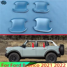 Per Ford BRONCO SPORT 2021 2022 accessori auto ABS cromo maniglia della porta coperchio della ciotola tazza cavità Trim inserto cattura stampaggio guarnizione
