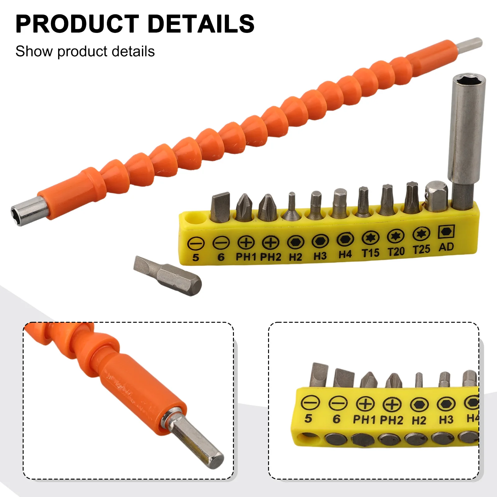 Screwdriver Bit Set For Bicycle Repair Machine Disassembly Slotted/Torx/Cross Screwdriver Bit With Drill Bit Extension