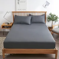 85% Cotton Bed Sheet with Elastic Band Replacement Fitted Bed Sheet Eur Mattress Protective Cover 135/140/160  Double Linens 1