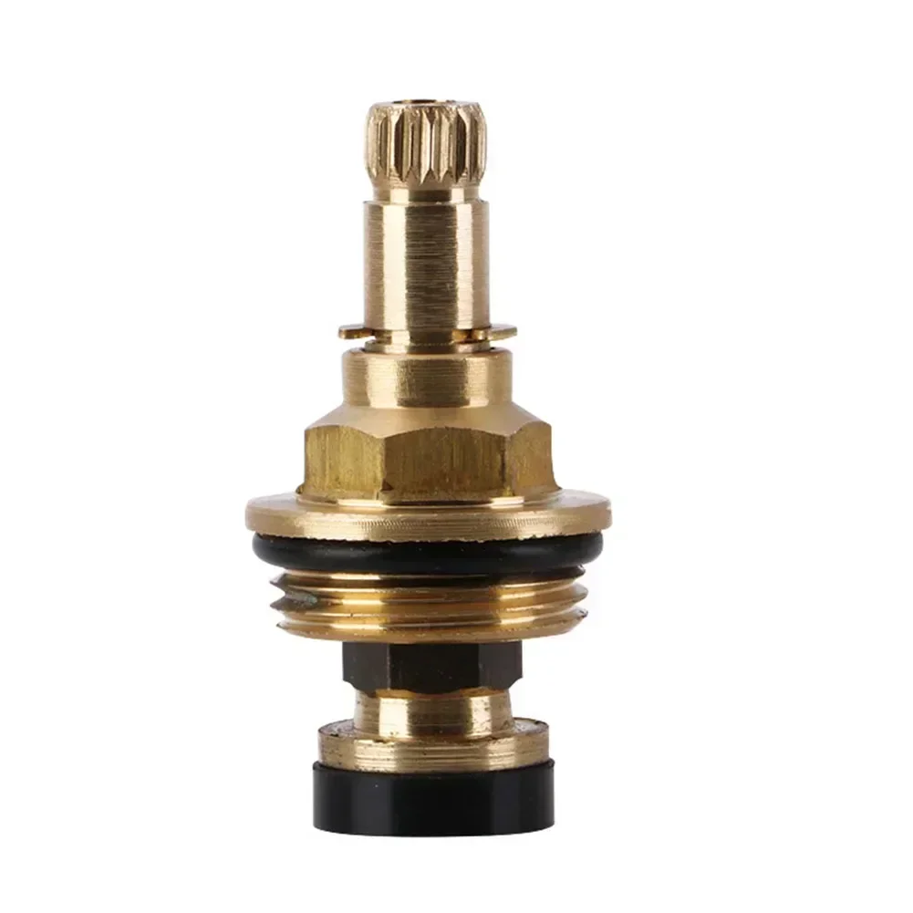 Brass Faucet Tap Valve Spool Faucet Cartridge Hot And Cold Water Spool G1/2 20 Tooth Cartridge Valves Bathroom Accessories faucet valve faucet cartridge