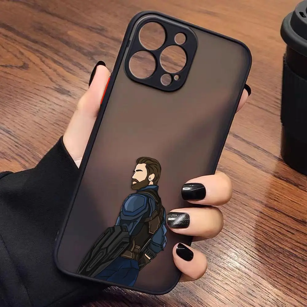 thumbnail image 1 of Case for iPhone Apple 14 13 11 12 MINI Pro XS Max XR X 7 SE 2022 2020 6 6S Plus Case Funda Shell Marvel Avengers Heros Faceless, 1 of 5