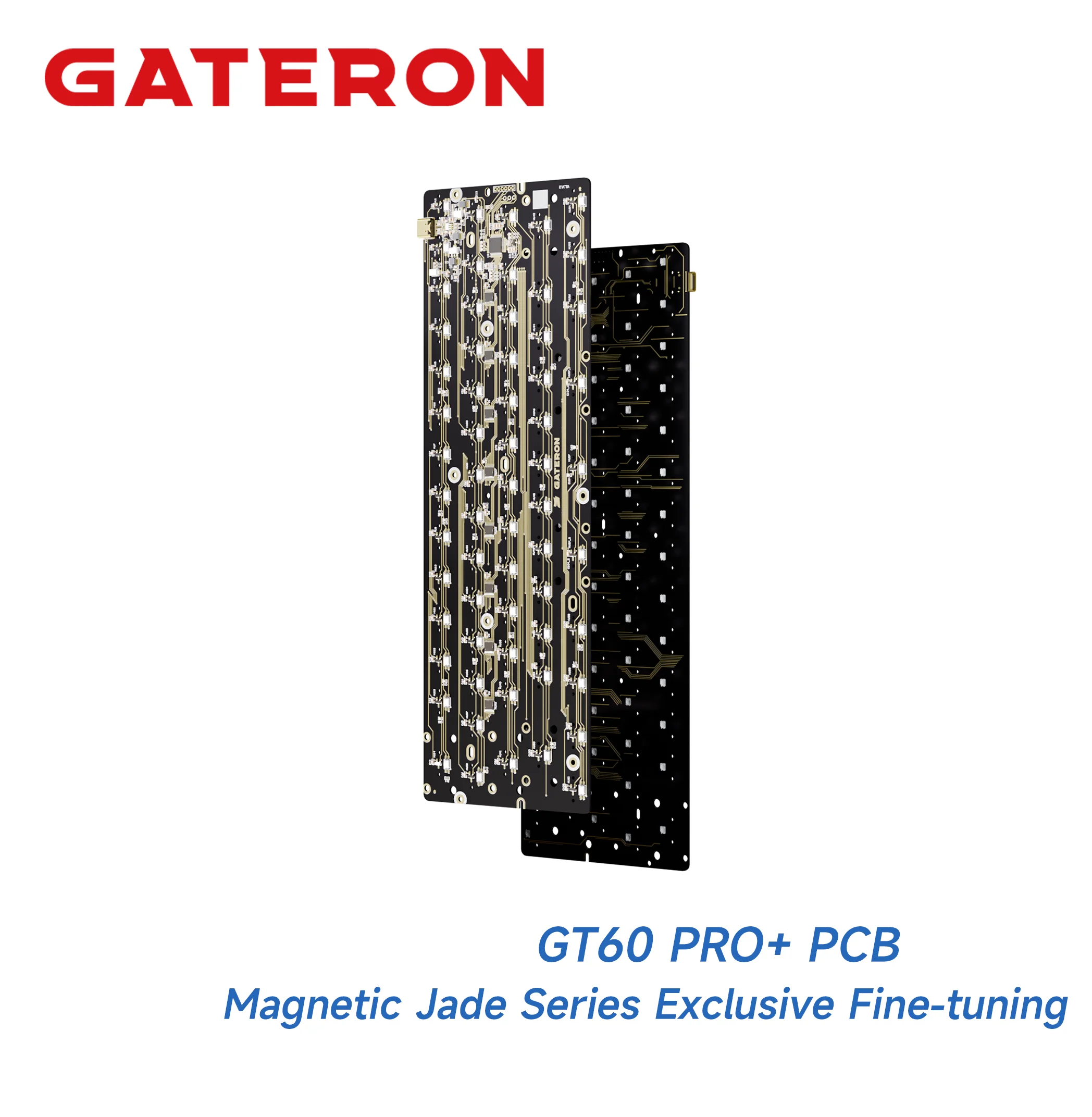 GATERON GT60 PRO+ Magnetic Keyboard PCB for 60% Layout, Magnetic
