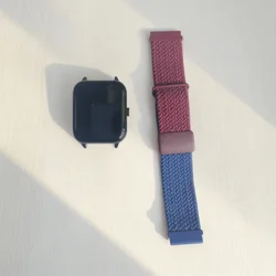 Nylon Watch Band Strap - Versatile Adjustable Sizes - 22mm (Bicolor -1)