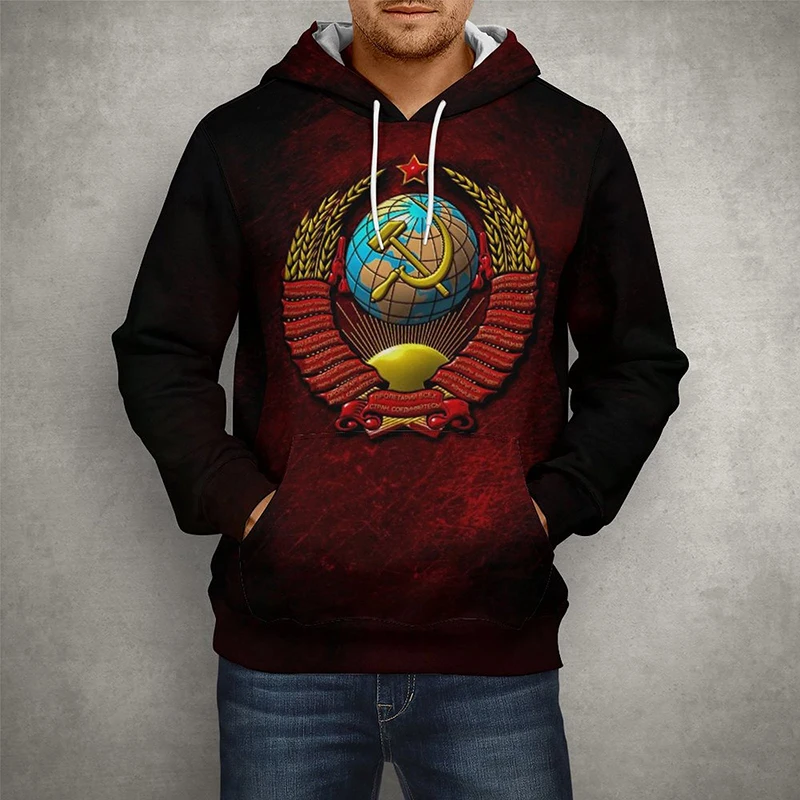

2022 New CCCP 3D Print Spring Pullover Cool Men Women Fashion Casual Long Sleeve Streetwear Unisex Tops Children Hoodies