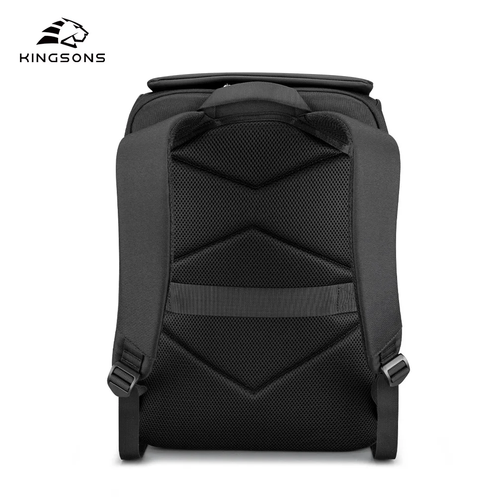 Kingsons KS-10287 Backpack For Men 15.6 inch Laptop 2025 New TSA Lock Anti-theft Waterproof 180° Open Up College Student Boys School Bag - Image 2