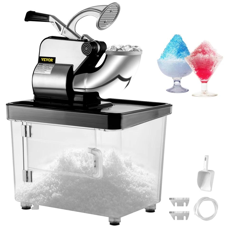 Commercial Electric Ice Shaver Snow Cone Machine
