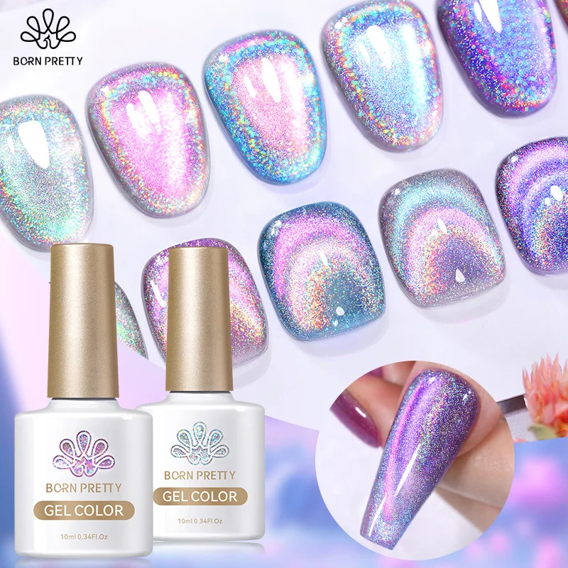Nail gel 9D laser cat magnetic gel nail gel Pink purple Magnetic soak off UV LED nail varnish UV Art at home
