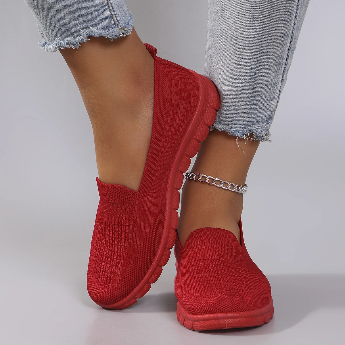 Nuove scarpe sportive da donna primaverili, scarpe sportive casual alla moda, traspiranti, leggere, antiscivolo, resistenti all'usura, scarpe basse 3