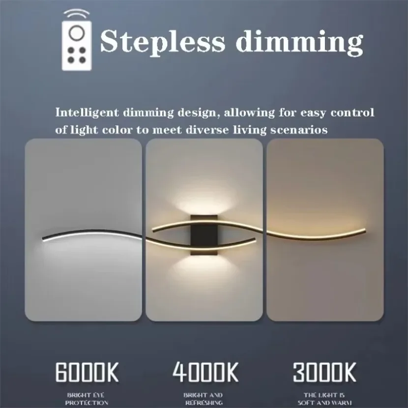Modern LED Strip Wall Lamp 5