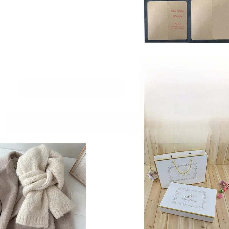 Scarf + exquisite gift box + portable gift bag packed and shipped as a gift. please leave a message when ordering for color