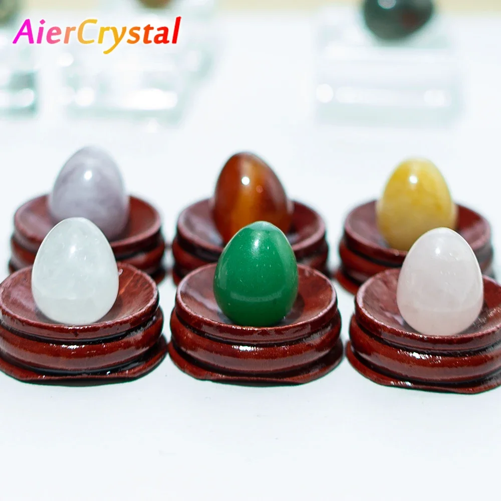 

Natural Crystal Egg Stone Mini Polished Rose Quartz Stone Egg Agate Home Decor Reiki Amethyst Healing Crystal Crafts 0.8in