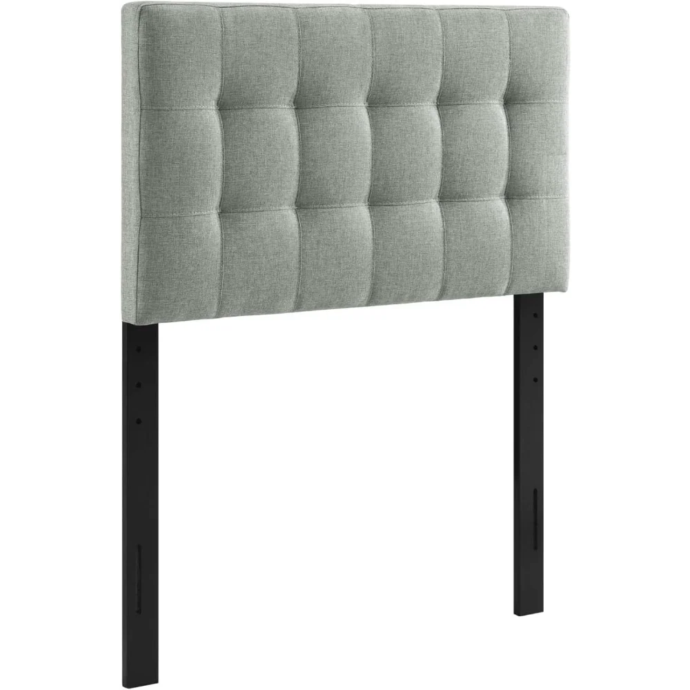 

Modway Lily Tufted Linen Fabric Upholstered King Headboard in Gray