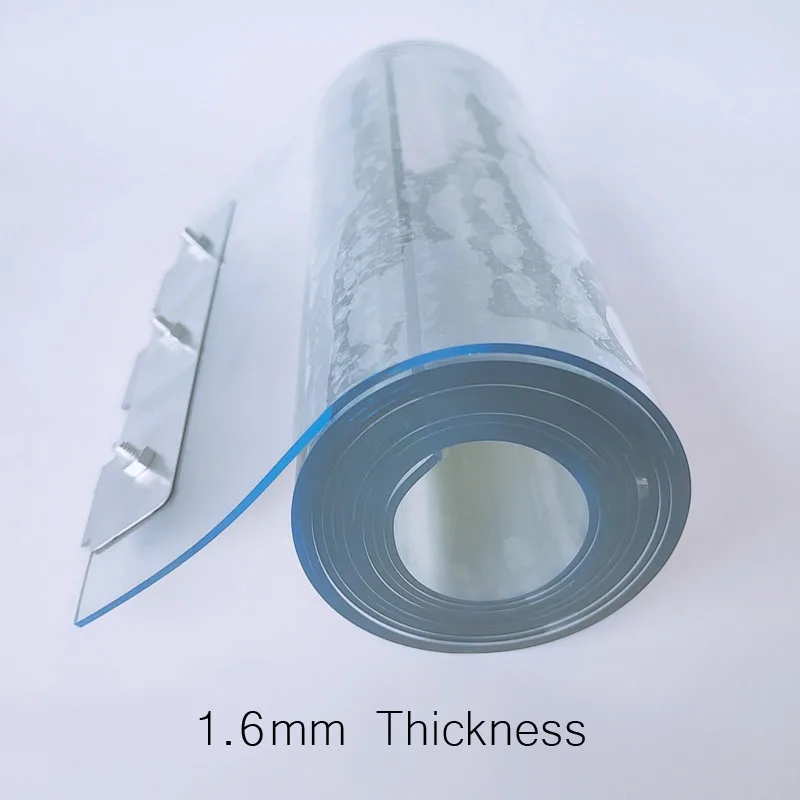 Cortinas de plástico PVC transparentes personalizables, resistentes al  viento, correderas, aislamiento térmico, puertas, ventanas y pantallas -  AliExpress