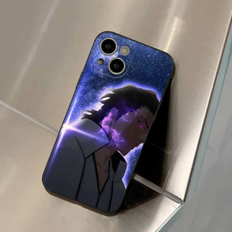 Sosuke-funda de teléfono de Anime Aizen Bleach, cubierta negra para IPhone 14, 13, 11, 12 Pro, 8, 7 Plus, X, 13 Pro, MAX, XR, XS, MINI SE, 2020