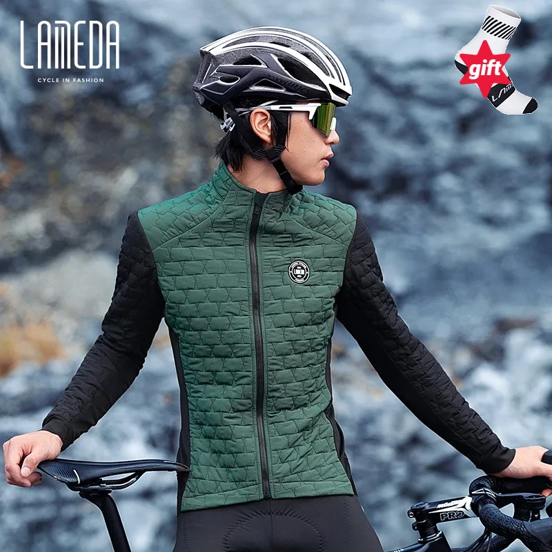 Cycling Jacket LAMEDA Biker Jacket Men and Women Bike Cycling Jacket Autumn Winter Windproof Warm Cycling Men's Cotton