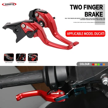 Per DUCATI 848/EVO 1098 1198 Hypermotard 950 Multistrada 1200 Diavel 1260 Alluminio Regolabile NUOVO Breve Leva di Frizione del Freno Set
