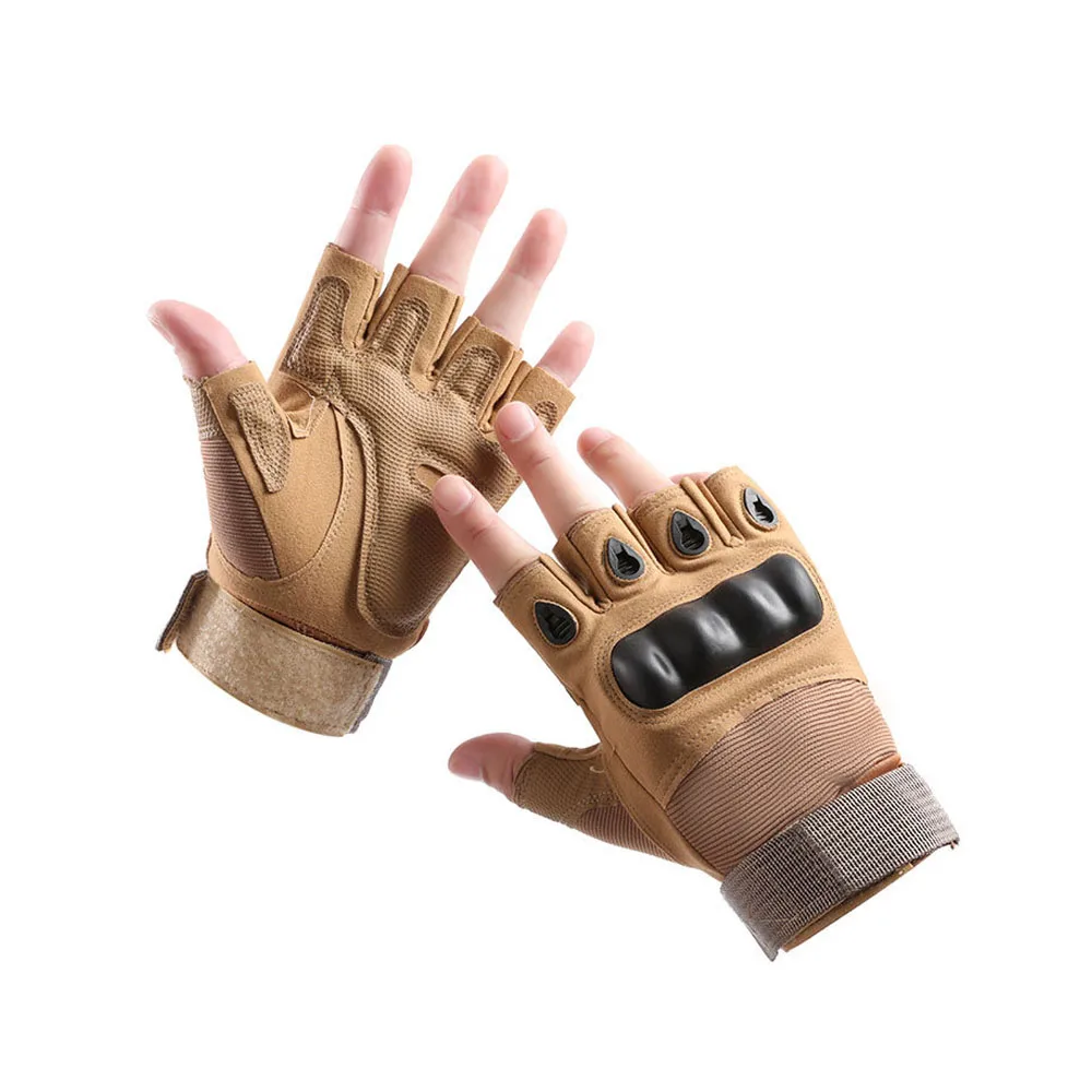 Tactical Hunting Gloves Equipment Outdoor Cycling Sports Anti slip Breathable Fitness Training Airsoft Combat Half Finger Glove