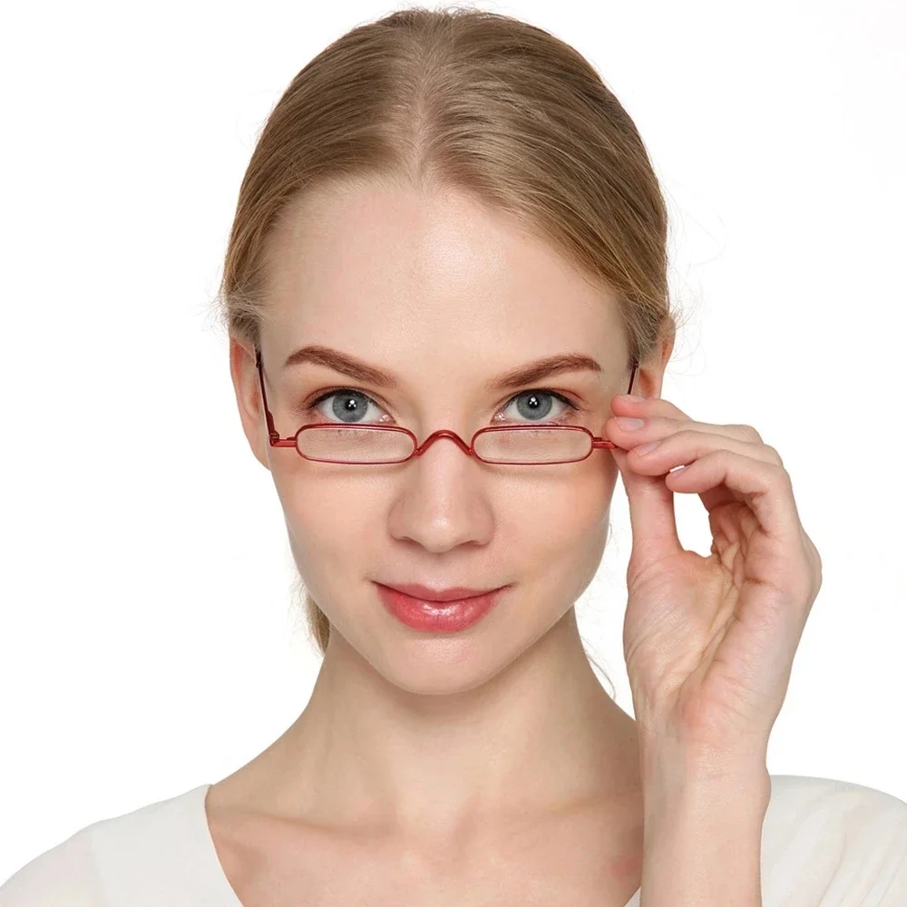 Reading Glasses Small Metal Case Men Women Mini Portable Pen Presbyopic 2.0 1.0 1.5 2.5