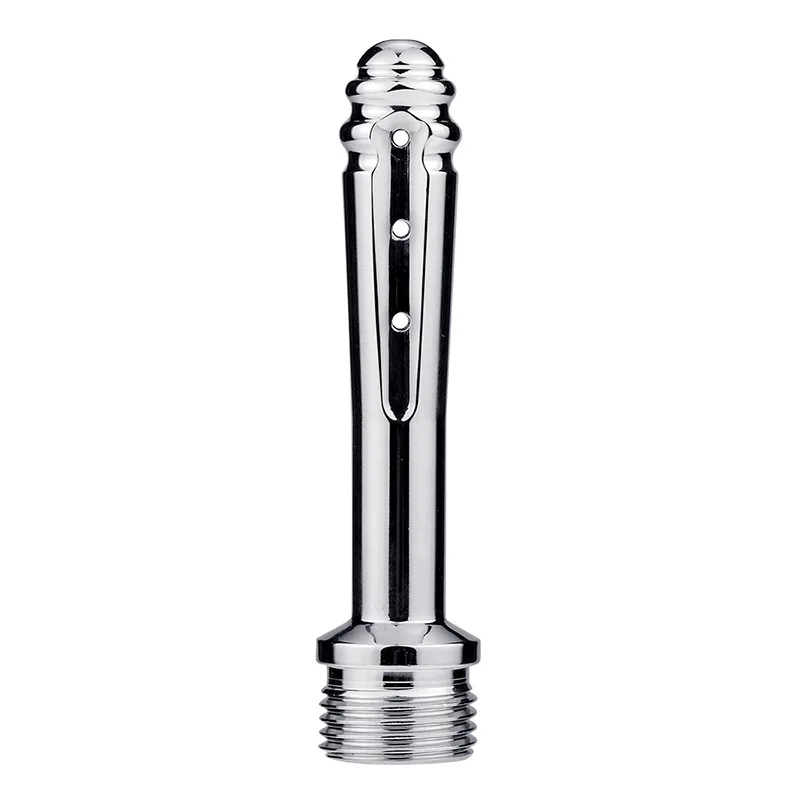 New Stainless Steel Metal Anal Cleaner Bidet Faucets Rushed Anal Douche Shower Cleaning Enemator Enema Butt Plugs Tap Adult 3