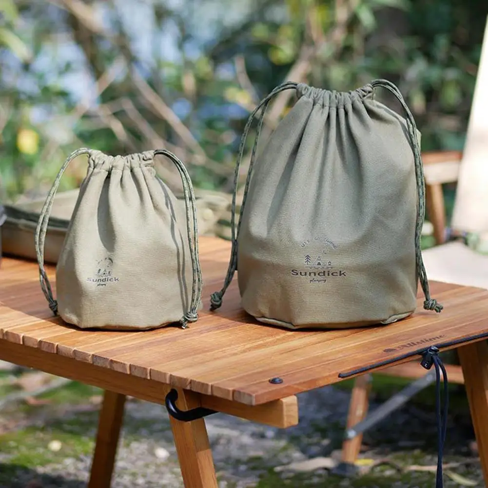 Outdoor Camping Cutlery Storage Bag With Compartment Sundries Storage Bag Camping Equipment Supplies