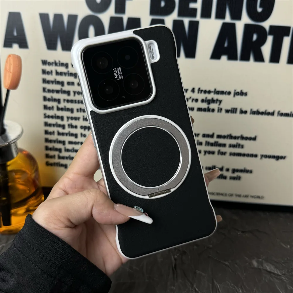Ultra Thin Magnetic Bracket Phone Case with Invisible Folding Stand