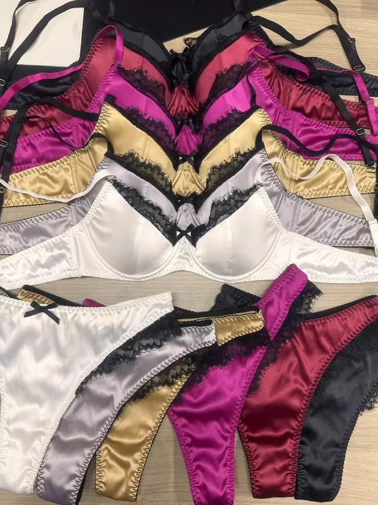 YUQI ensemble de soutien-gorge de lingerie de nuit de mariage rouge sexy français |   Bralette en dentelle Zodiac Year, fine, réglable et cintrée pour petite poitrine