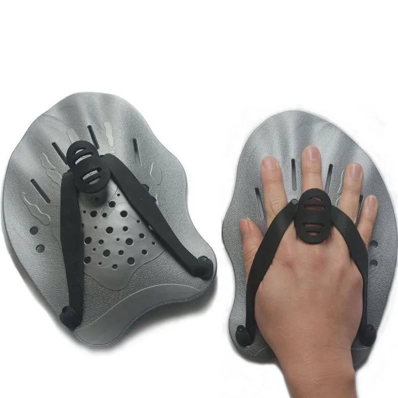 

Swimming Paddles Training Adjustable Hand Webbed Gloves Pad Fins Flippers For Men Women Kids