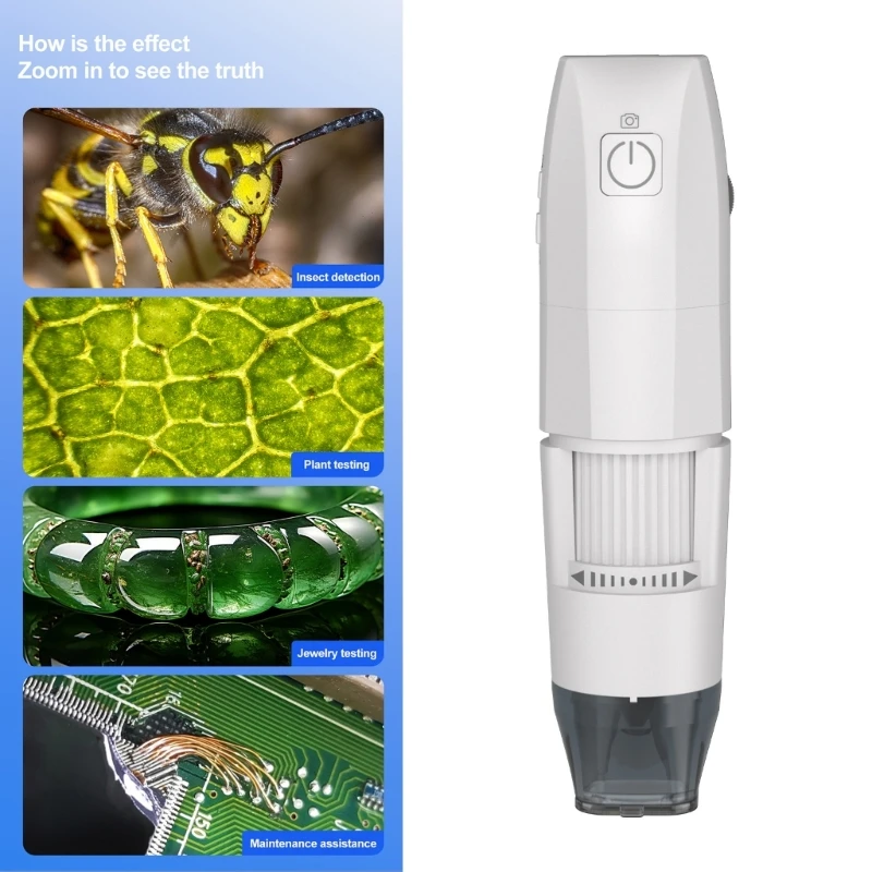 

USB DigitalMicroscope 1000X 2MP Electronic Microscopes EndoscopeZoom 800mAh