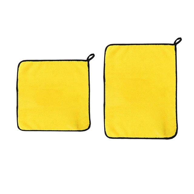 Professzionális Mikroszálas Autómosó Törülköző Vastag Tisztítószekrény Szárító Prémium Abszorbens Tisztítás Dupla Arcú Plüss Törülközők - Image 2