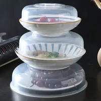 Couvercle anti-éclaboussures pour micro-ondes, 1 pièce, pour bols de cuisine, plat à gâteau, couvercle en plastique pour aliments frais, réutilisable et ventilé 3
