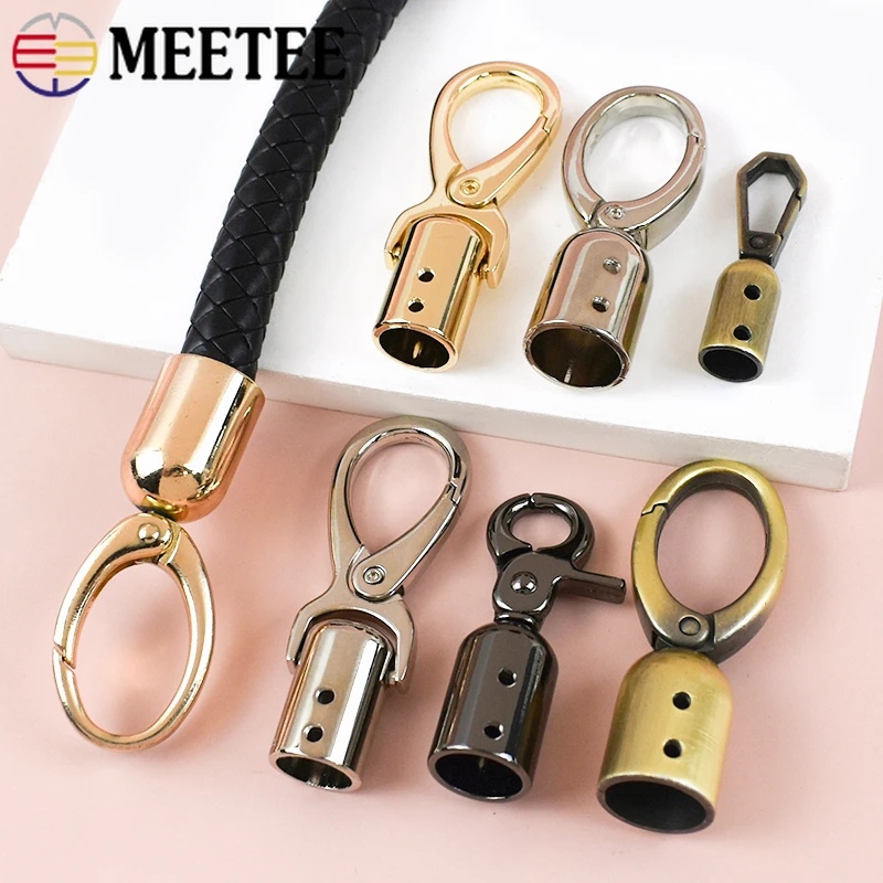 5Pcs 8-15mm Metal Buckles Bag Strap Stopper Cap Hanger Tassel End