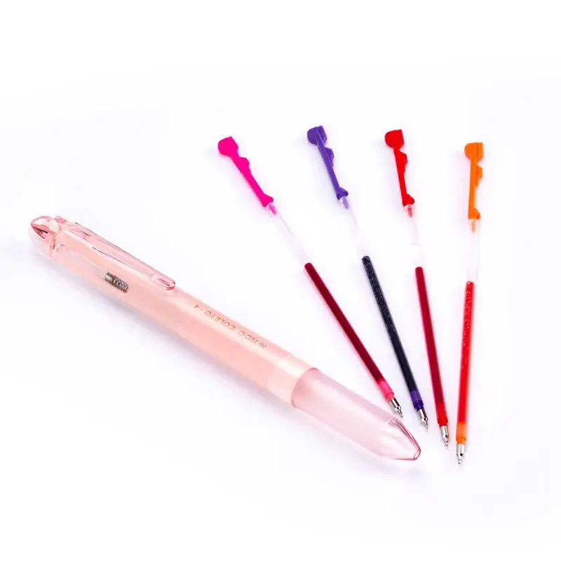 Gel Pens Multifunction Ballpoint Pen Multifunctional Pen 1pcs HI-TEC-C Coleto LHKRF-10C4 3in1 4in1 Multi-function pen Rod Gel Pen Colors Refill 0.4mm Japanese Stationery