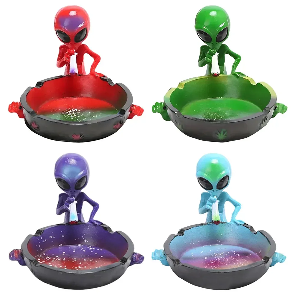 Alien Creative Ashtray Outdoor Ash Tray Cool Ashtrays Home Ashtray for Home Office Ornament Gift