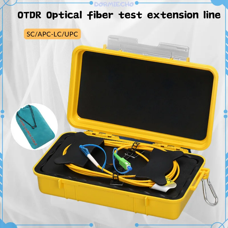 

OTDR Launch Cable Box 500M 1Km 2Km SM 1310/1550nm SC/APC-LC/UPC OTDR Zone Eliminator,Fiber Rings ,Fiber Optic Free shipping