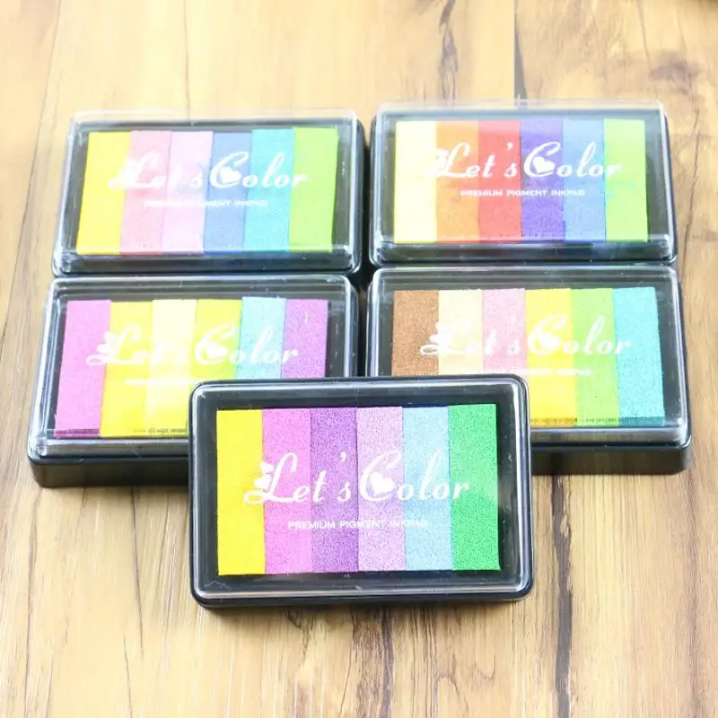 Vibrant Graffiti-Inspired Gradient Stamp Accessories - Set of 6 Colors