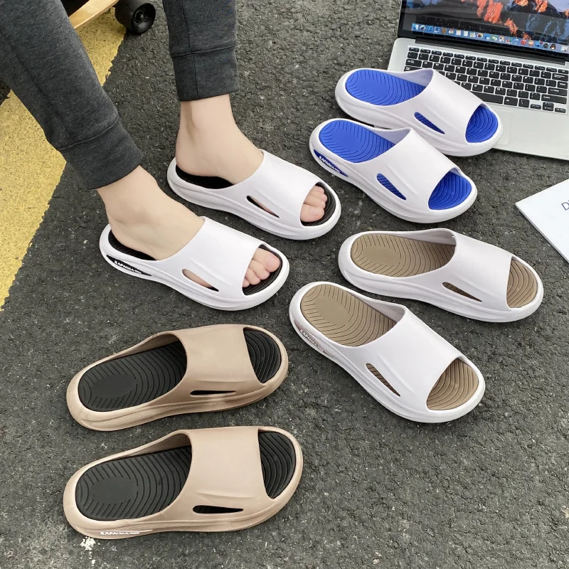 

DG50 flip-flops women's shoes new fashion outerwear couples thick-soled vacation men's and women's beach slippers summer