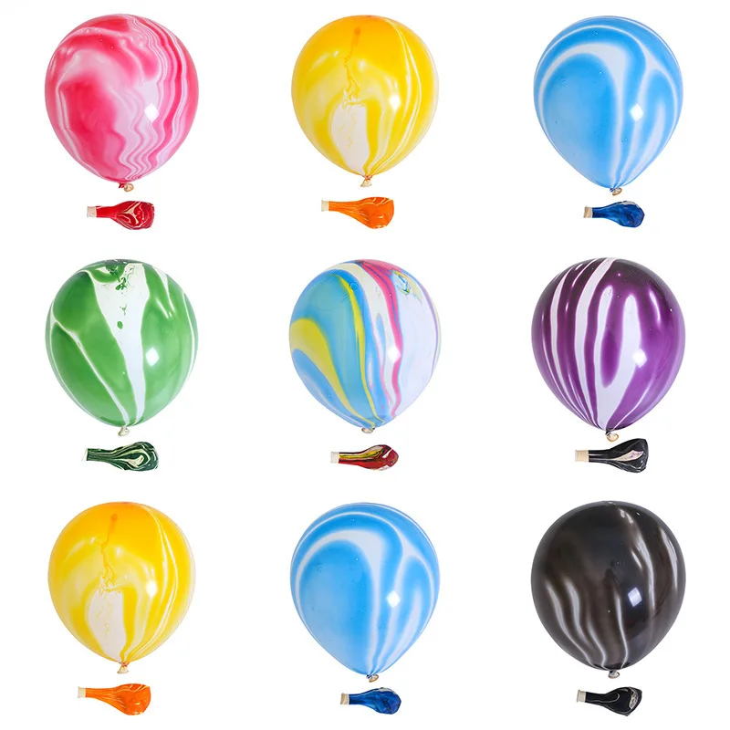 

Agate Balloon for Birthday Party Decoration, Thickened Latex Balloons, Girls Room Decor, Colored Ball, Wedding Decoration