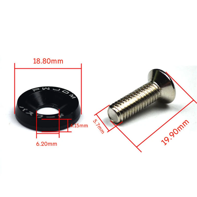 Car Screws Fender Washers 10pcs for Honda