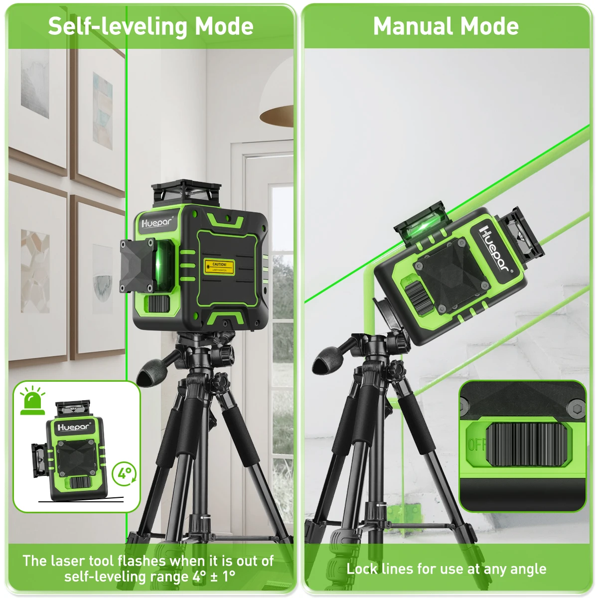 Huepar Long Dstance Laser Detector or Receiver of Laser Level