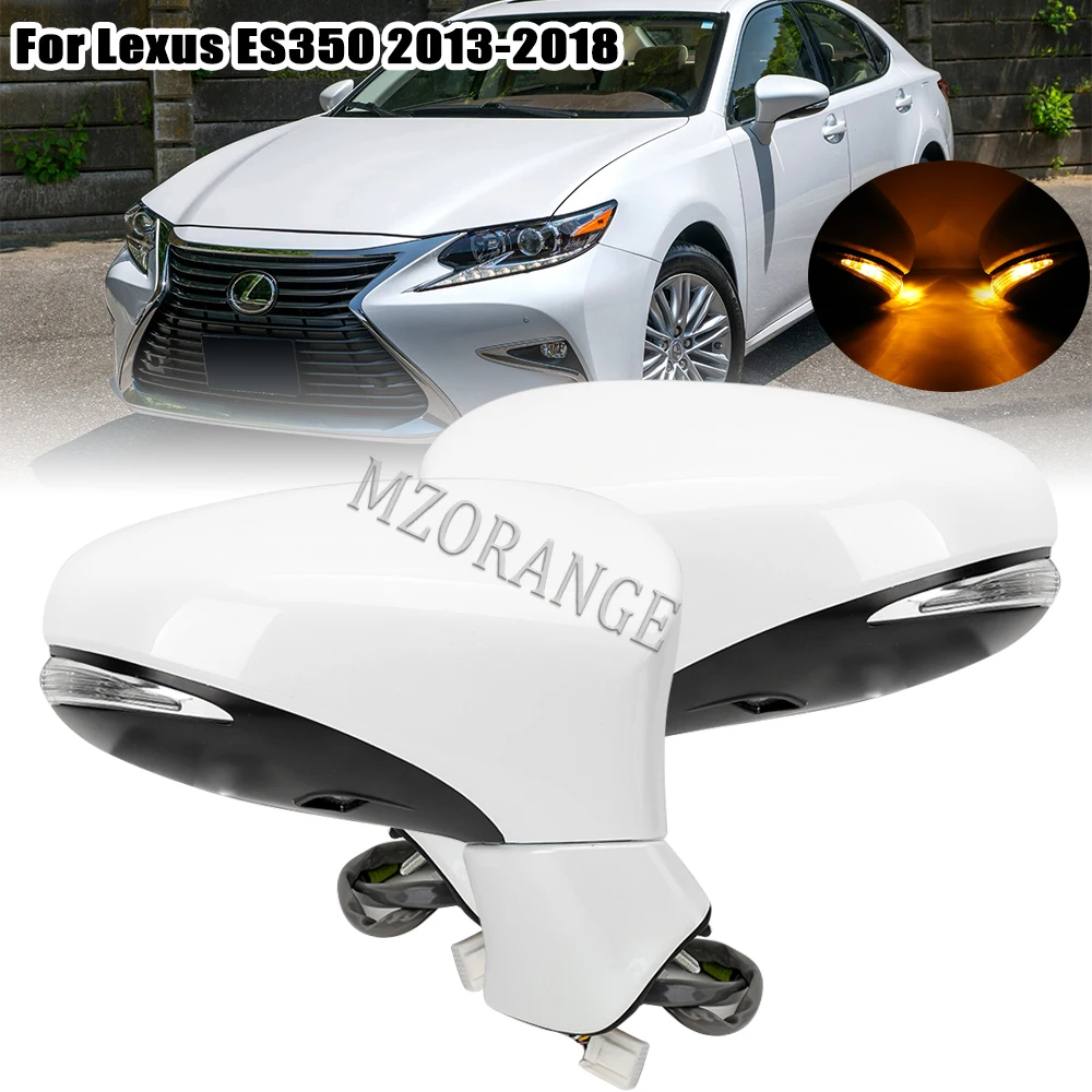 Лампа для зеркала заднего вида, 11 контактов, для Lexus ES350, 2013, 2014, 2015, 2016, 2017, 2018, Ярко-белая, без антибликового покрытия