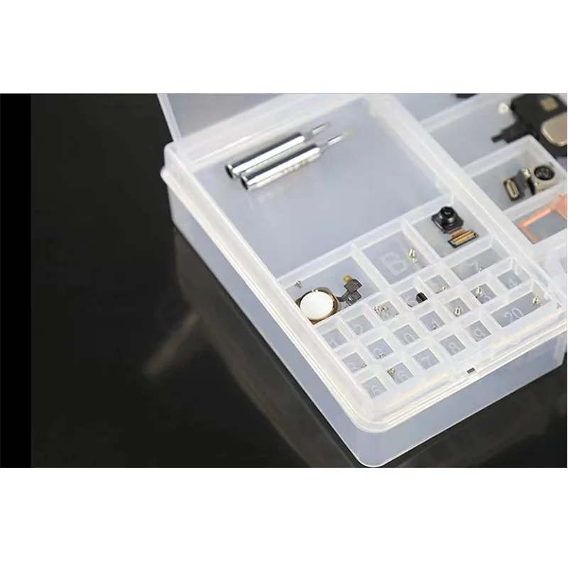 Multifunction Plastic Double-layer iPhone Repair Storage Box Motherboard IC Small Parts Collector Tools