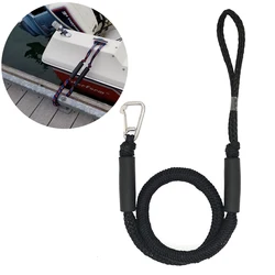 Boat Bungee Docking Rope with Hooks Bungee Cords Dock 4ft Mooring Line Rope Accessories For Boat Kayak Jet Skiing