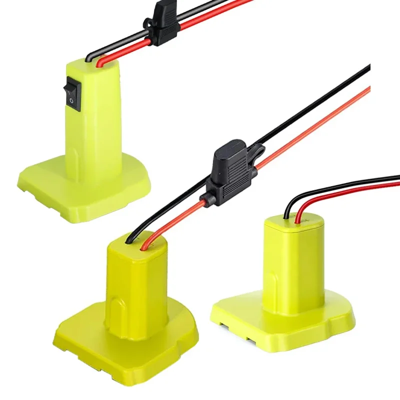 Power Wheels Adapter Voor Ryobi 18V Batterij Met Zekering Schakelaar Diy Batterij Adapter Connector Voor Ryobi 18V Nimh/Nicd/Li-Ion Batterij