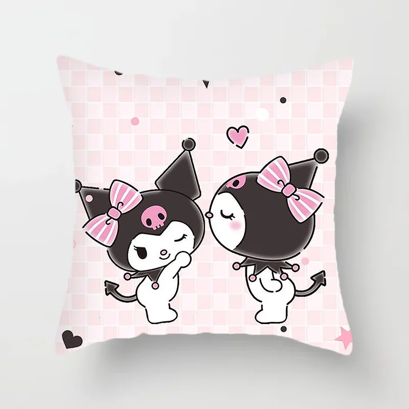 Miniso Sanrio Kuromi plush pillow Plush Toy cushion interior decoration sleeping pillow Seat pillow festival Gift ornaments 6