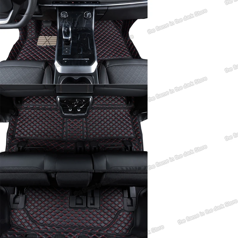 

leather car floor mats for chery tiggo 8 2017 2018 2019 2020 2021 7 seats accessories interior cover sticker tiggo8 rug carpet